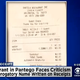 Copy of one of the receipts given to the table
CBS DFW